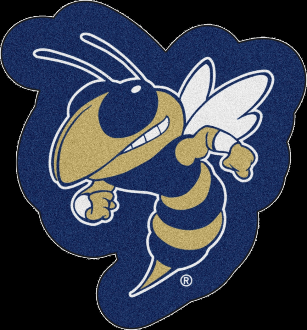 NCAA Football Mascot Georgia Tech 1'6" x 2" Rug - Thumbnail - Image 1