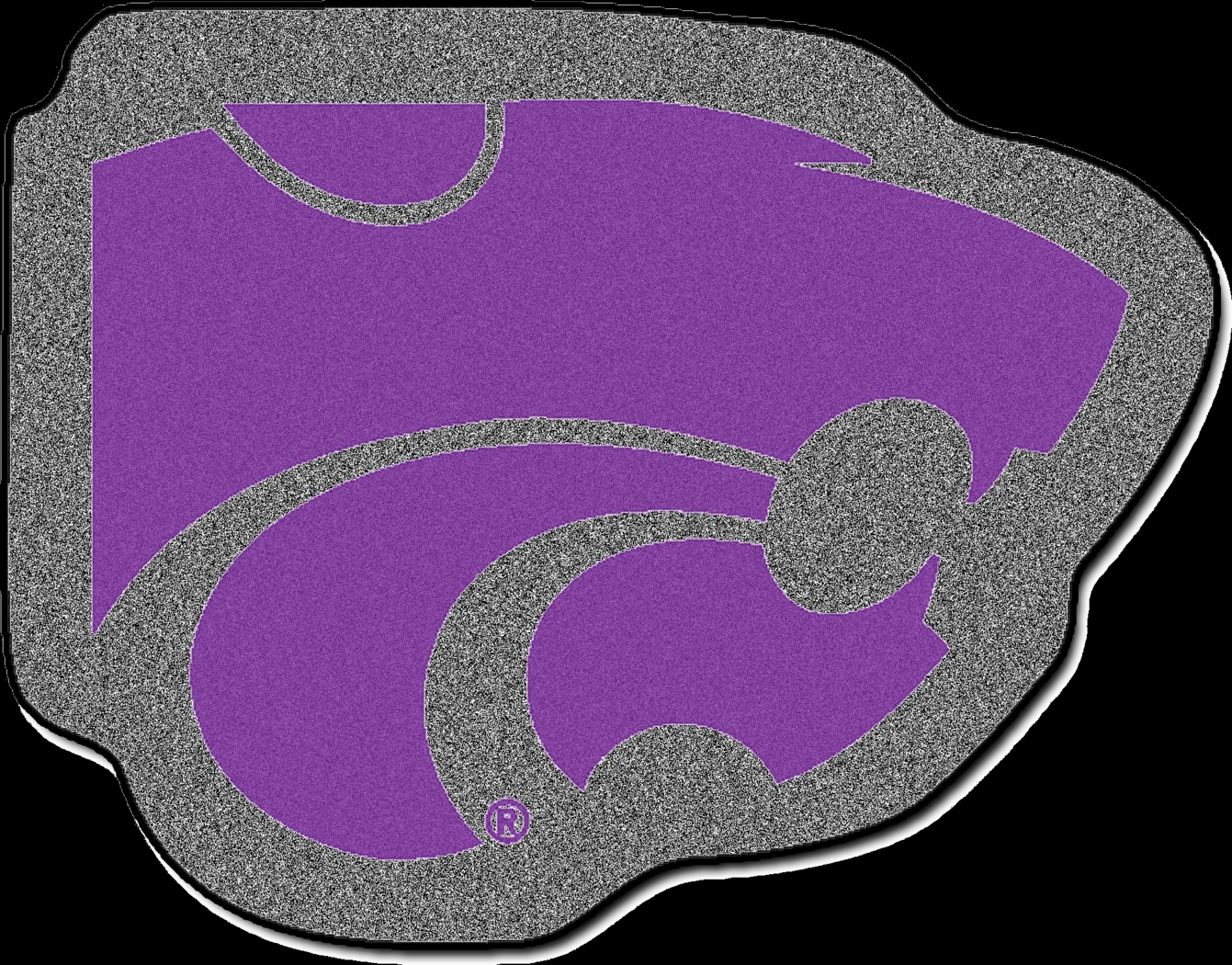 NCAA Football Mascot Kansas State University 1'6" x 2" Rug - Thumbnail - Image 1