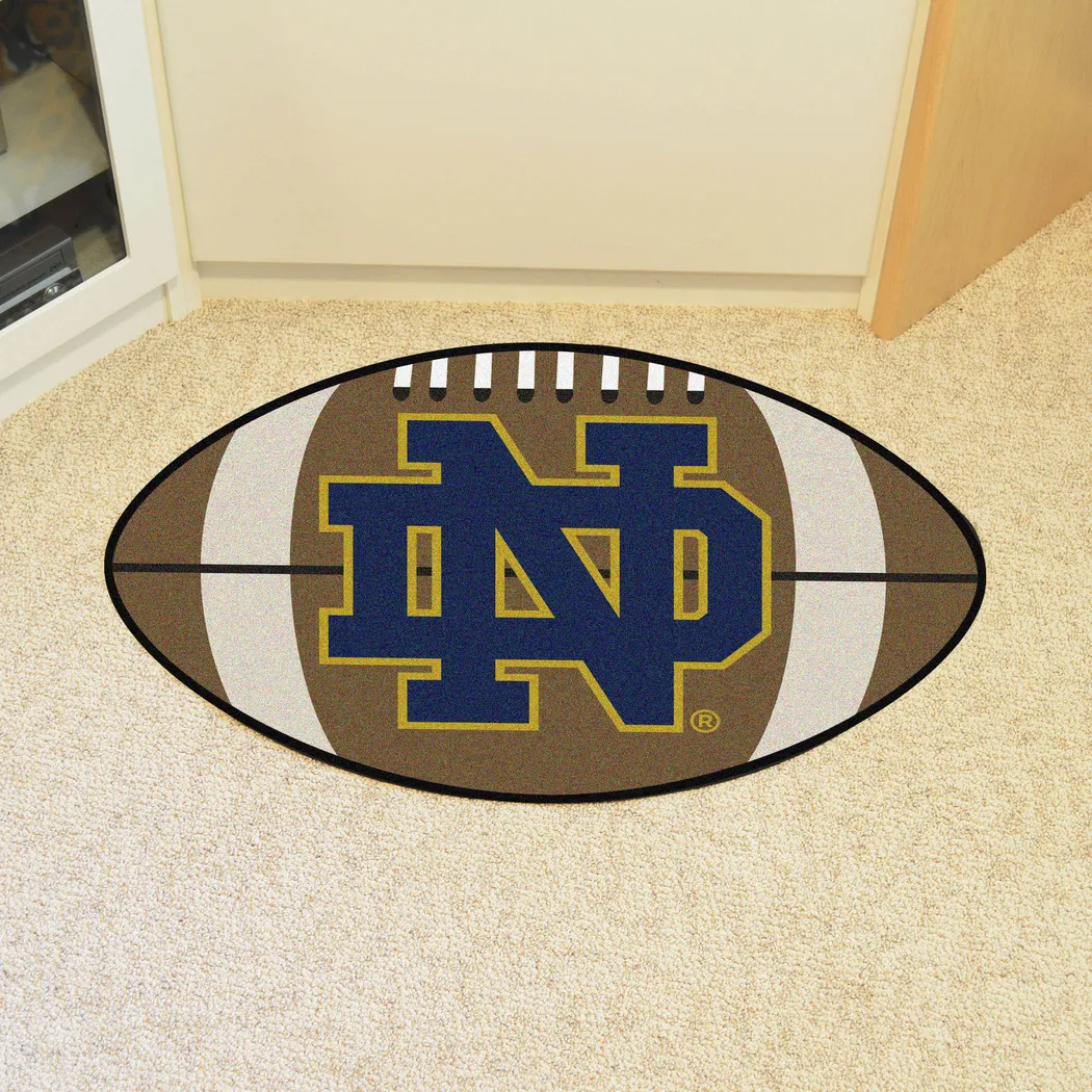 NCAA Football Mascot Notre Dame 1'6" x 1'10" Rug - Thumbnail - Image 2