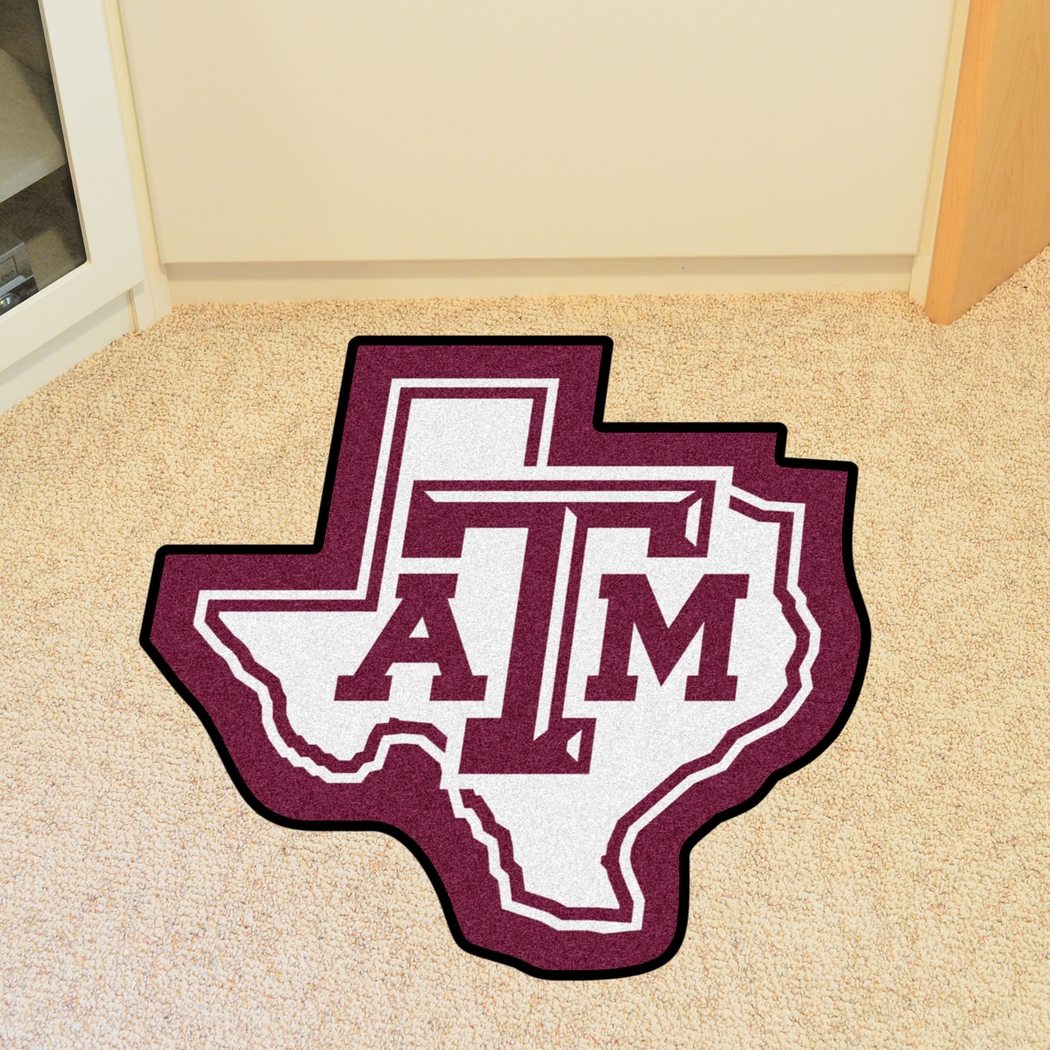 NCAA Football Mascot Texas A&M University 1'6" x 2" Rug - Thumbnail - Image 2