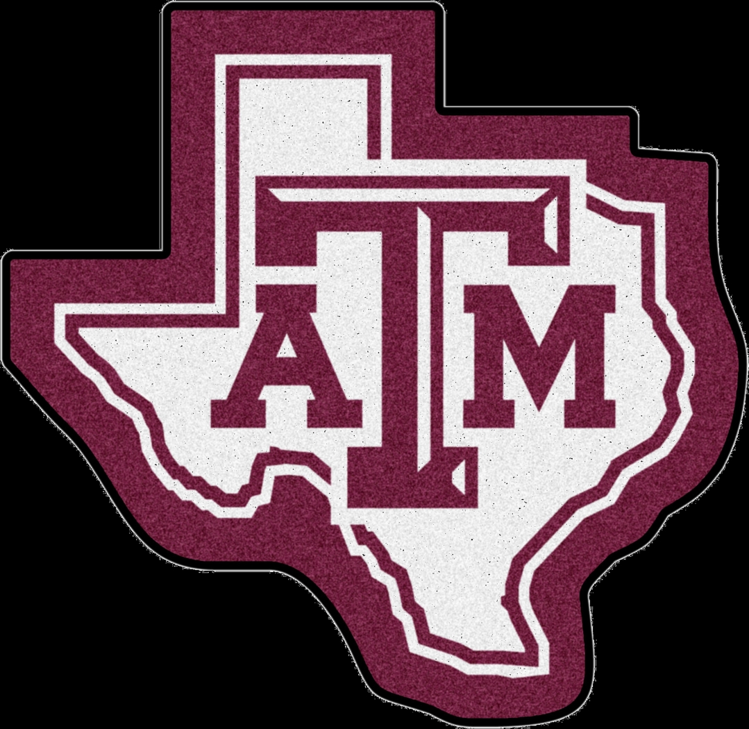 NCAA Football Mascot Texas A&M University 1'6" x 2" Rug - Thumbnail - Image 1