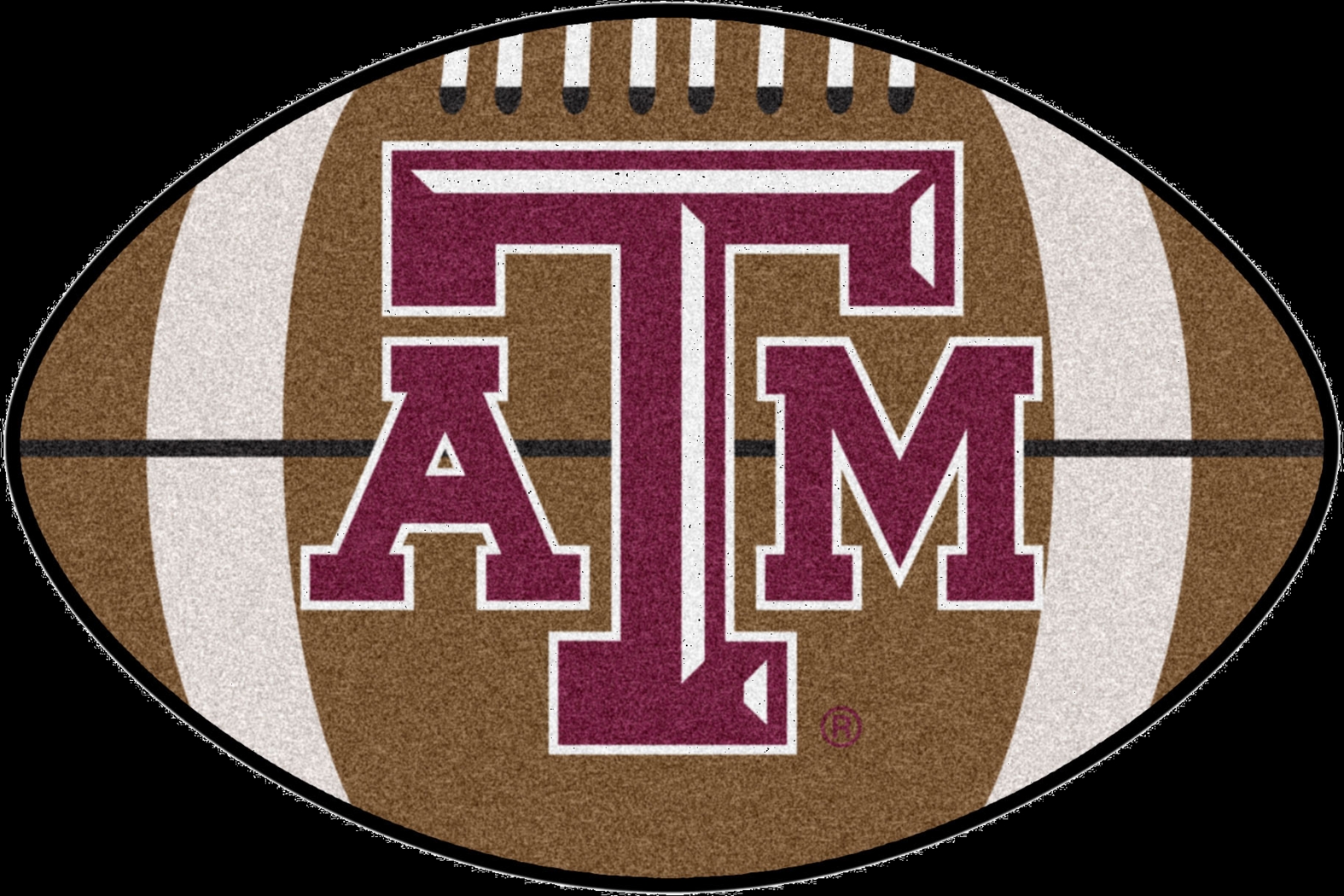 NCAA Football Mascot Texas A&M University 1'6"x 1'10" Rug - Thumbnail - Image 1