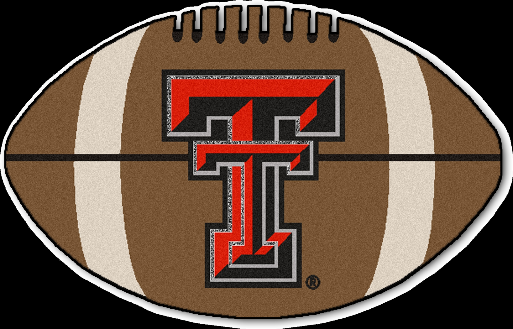 NCAA Football Mascot Texas Tech University 1'6" x 1'10" Rug - Thumbnail - Image 1