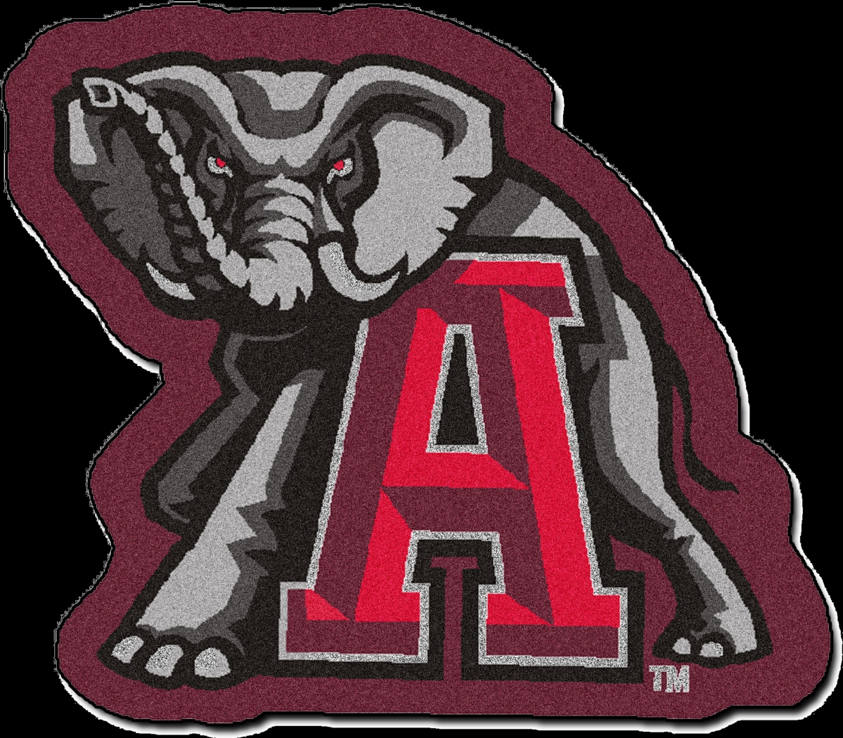 NCAA Football Mascot University of Alabama 1'6" x 2' Rug - Thumbnail - Image 1