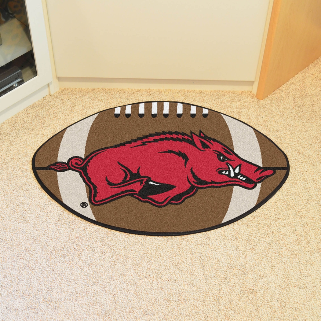 NCAA Football Mascot University of Arkansas 1'6" x 1'10" Rug - Thumbnail - Image 2