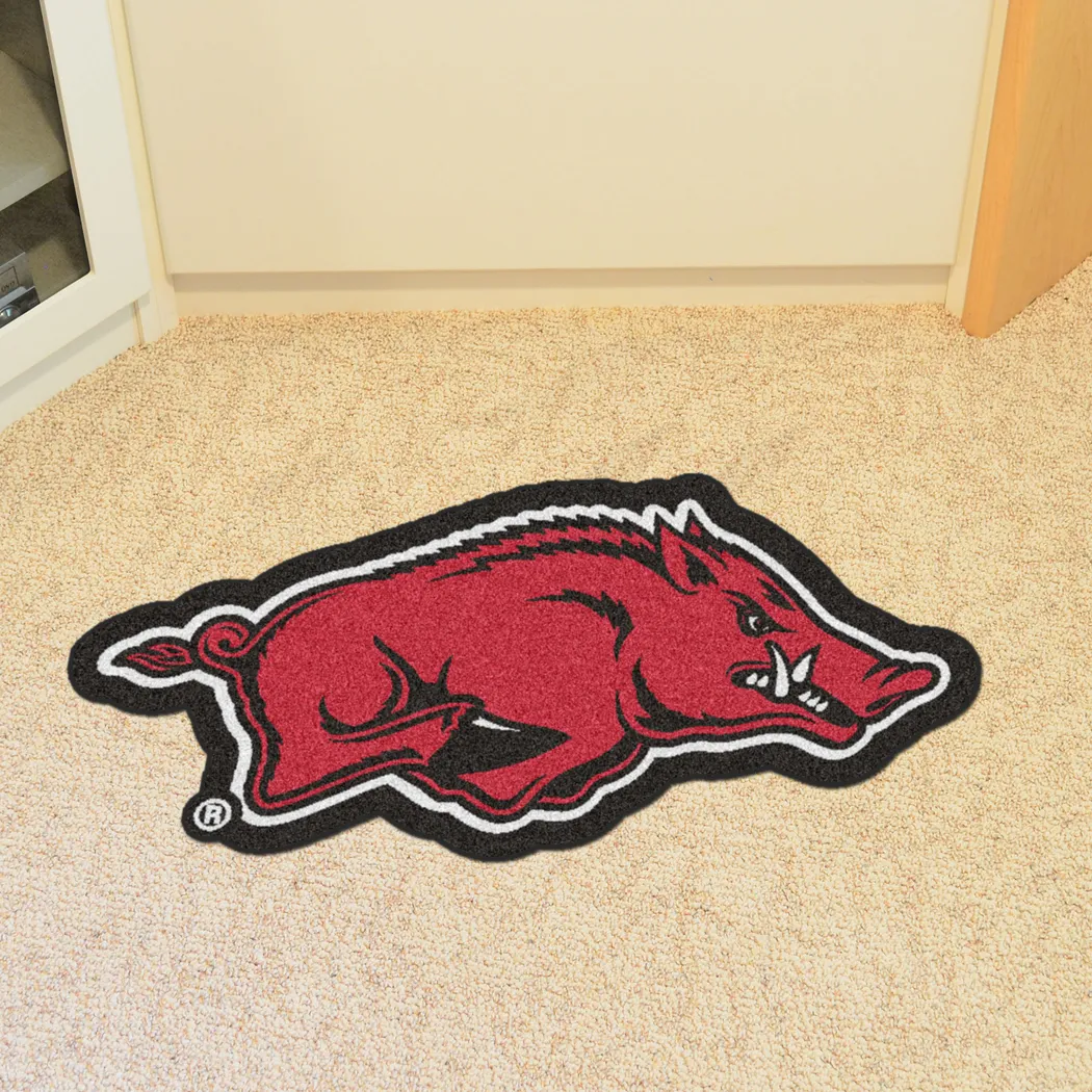 NCAA Football Mascot University of Arkansas 1'6" x 2' Rug - Thumbnail - Image 2