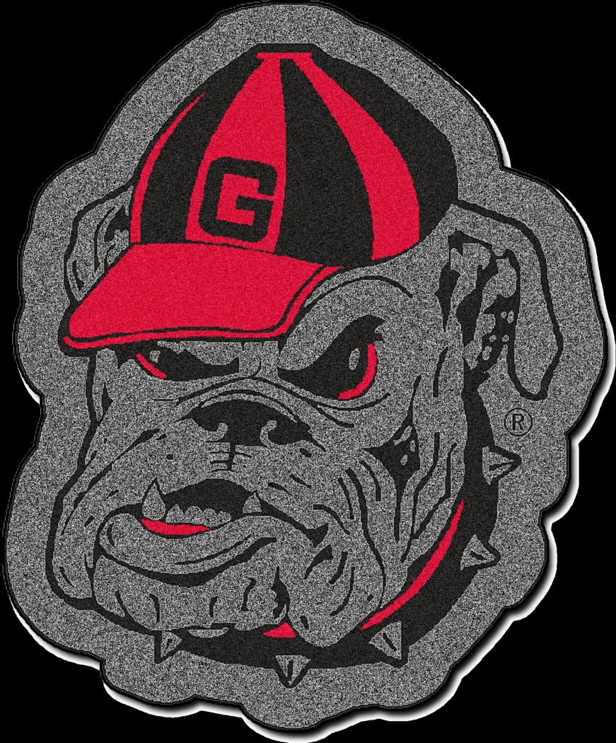 NCAA Football Mascot University of Georgia 1'6 x 2' Rug - Thumbnail - Image 1