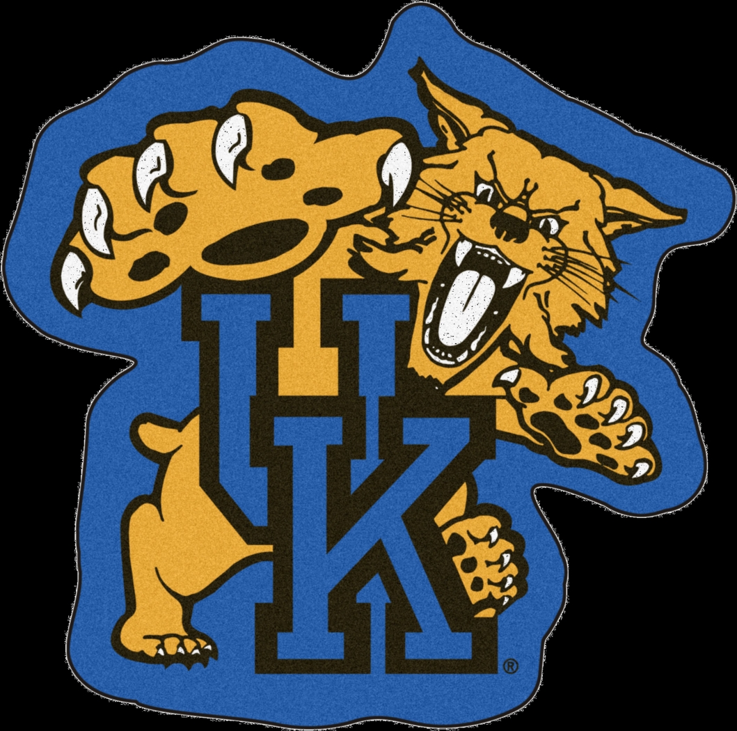 NCAA Football Mascot University of Kentucky 1'6" x 1'10" Rug - Thumbnail - Image 1