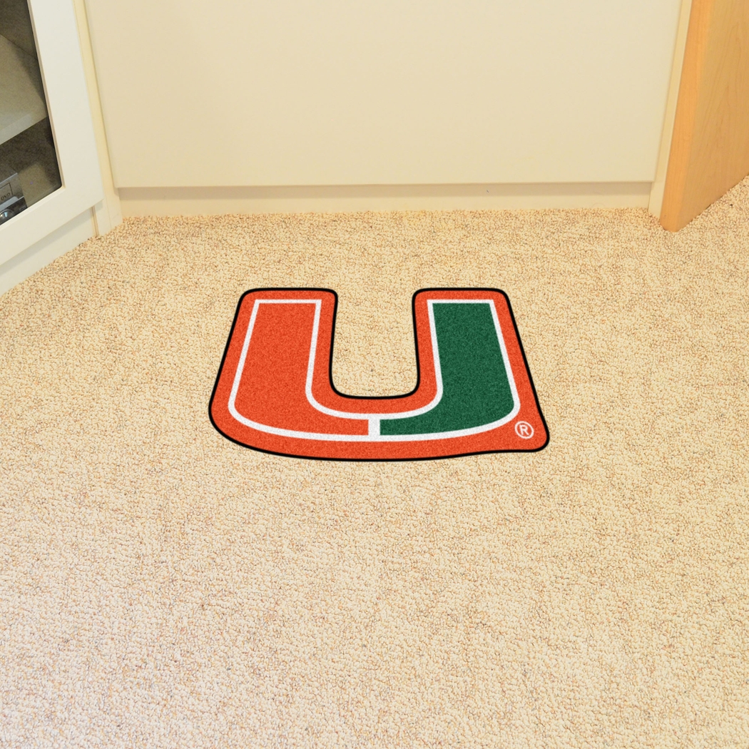 NCAA Football Mascot University of Miami 1'6" x 2' Rug - Thumbnail - Image 2