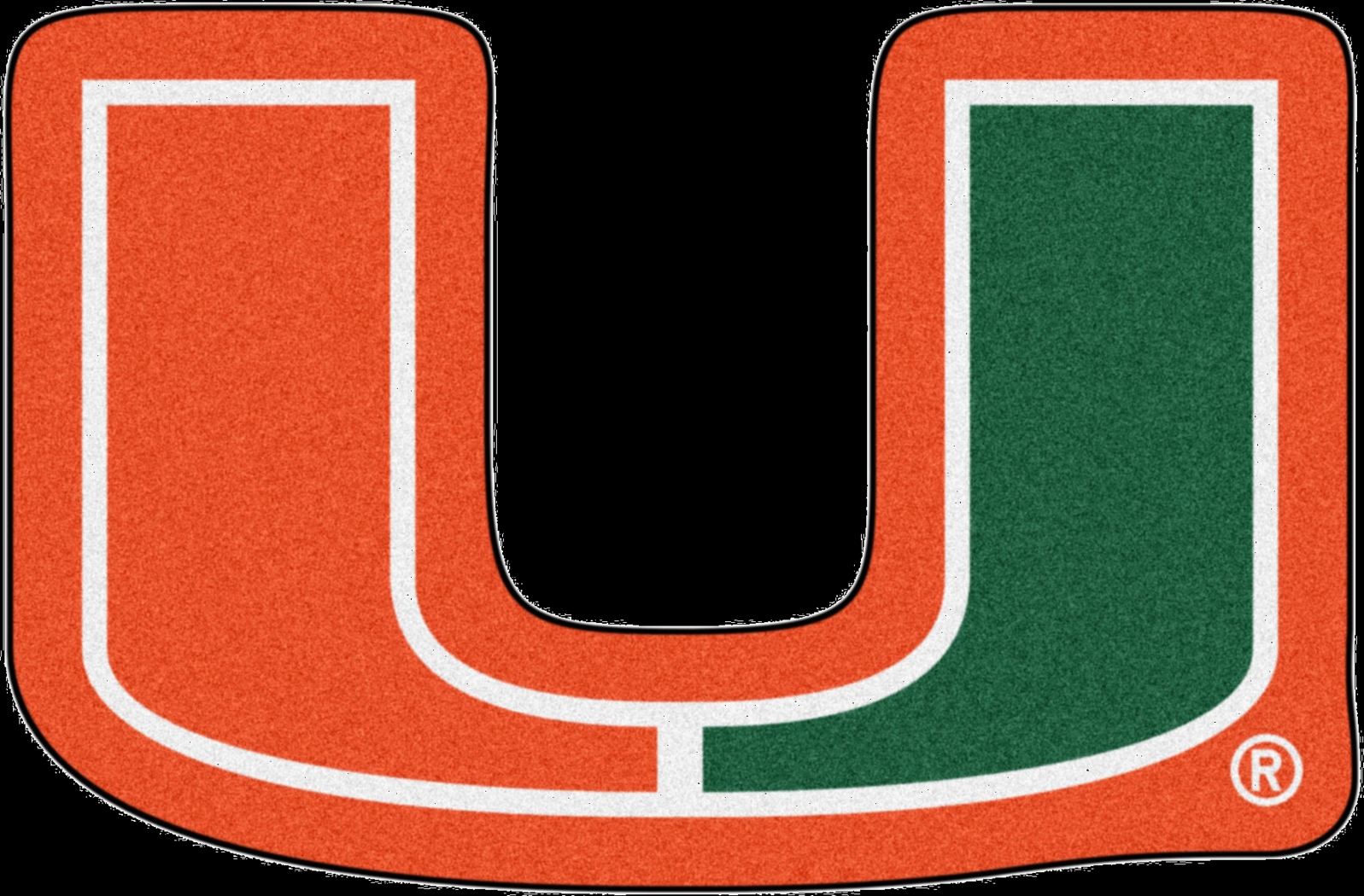 NCAA Football Mascot University of Miami 1'6" x 2' Rug - Thumbnail - Image 1