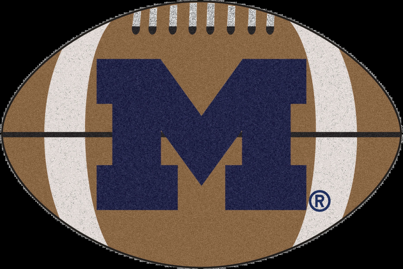NCAA Football Mascot University of Michigan 1'6" x 1'10" Rug - Thumbnail - Image 1