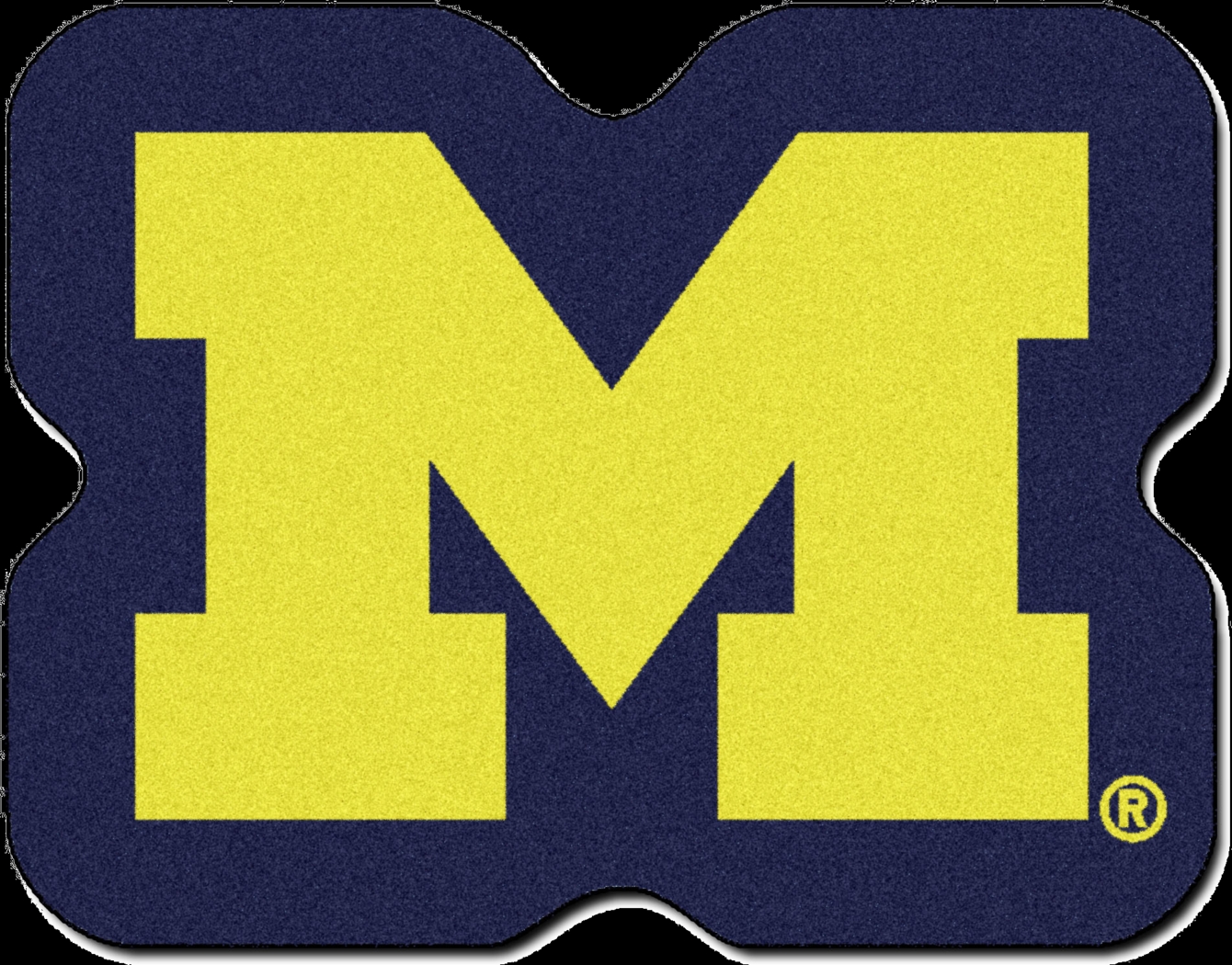 NCAA Football Mascot University of Michigan 1'6" x 2' Rug - Thumbnail - Image 1