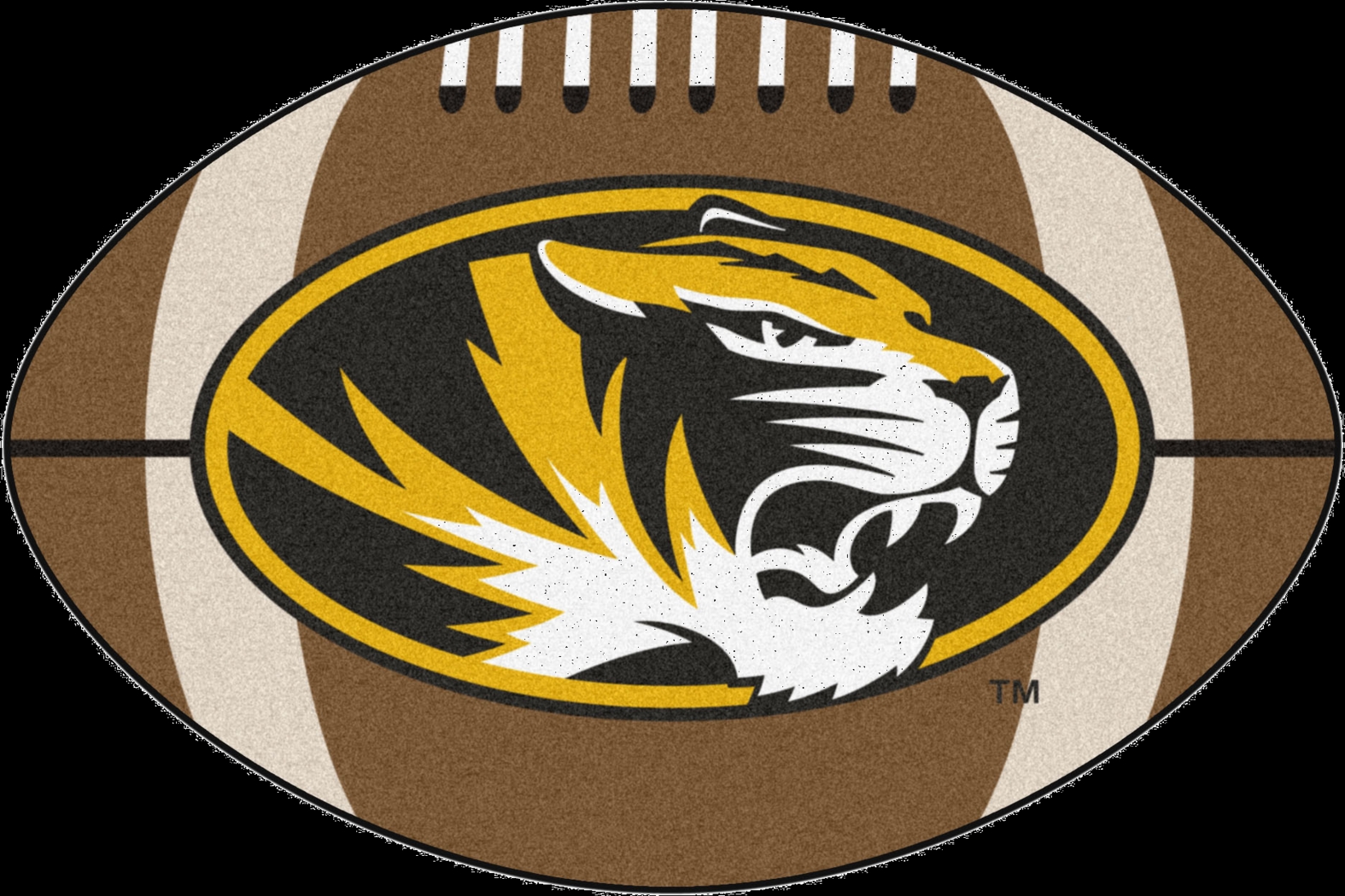 NCAA Football Mascot University of Missouri 1'6" x 1'10" Rug - Thumbnail - Image 1