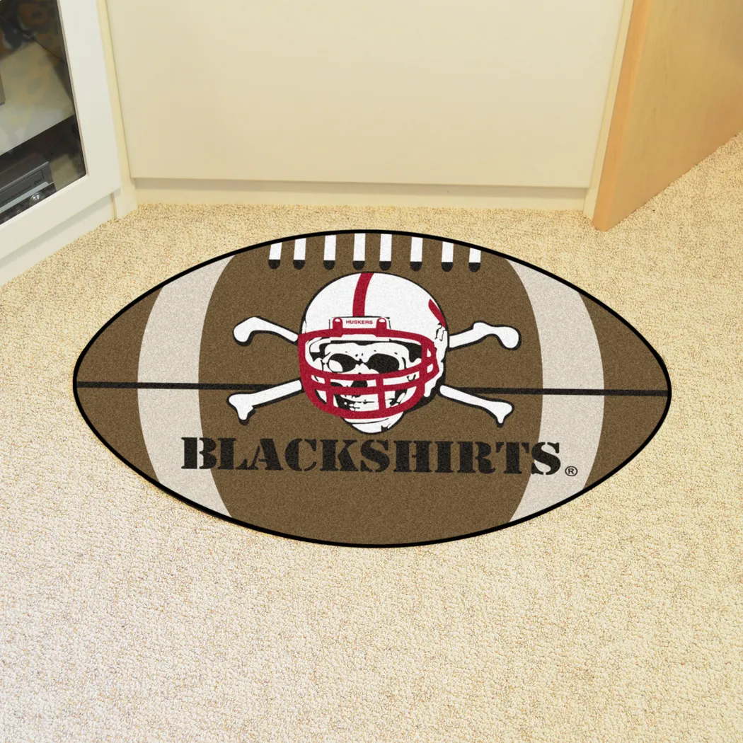 NCAA Football Mascot University of Nebraska 1'6" x 1'10" Rug - Thumbnail - Image 2