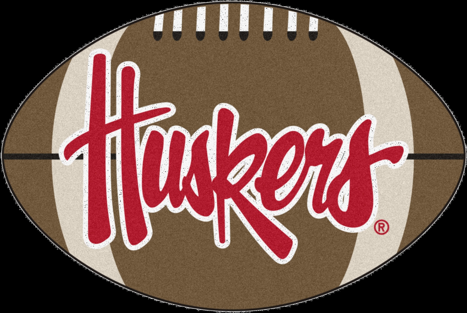 NCAA Football Mascot University of Nebraska 1'6" x 1'10" Rug - Thumbnail - Image 1