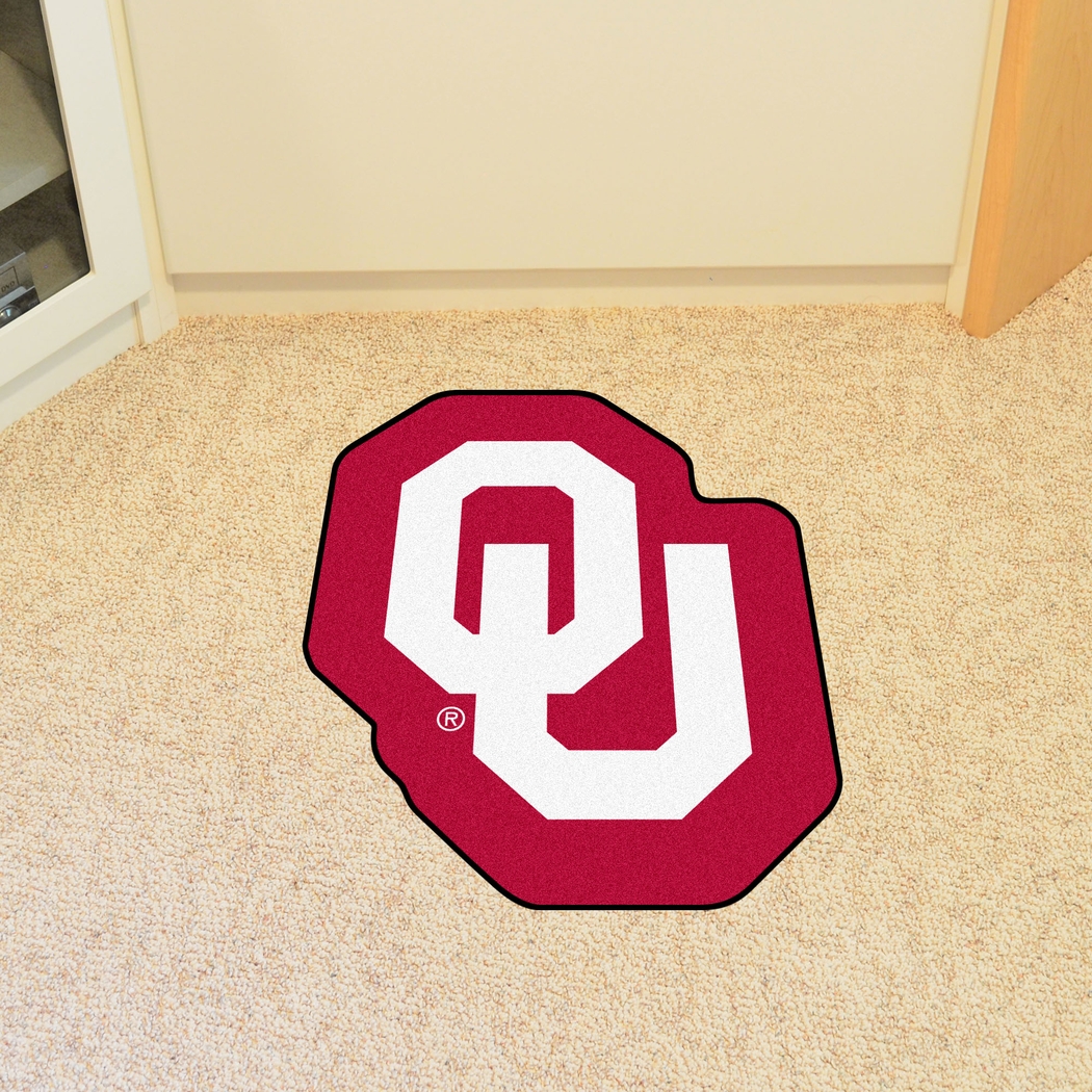 NCAA Football Mascot University of Oklahoma 1'6" x 2" Rug - Thumbnail - Image 2