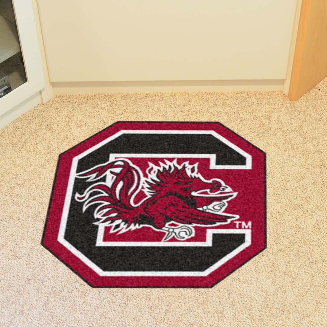 NCAA Football Mascot University of South Carolina 1'6 x 2" Rug - Thumbnail - Image 2