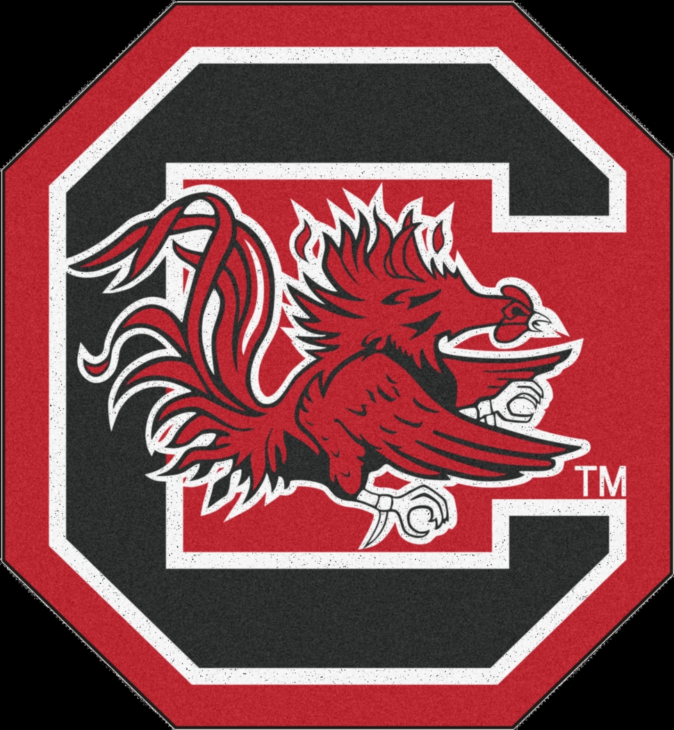 NCAA Football Mascot University of South Carolina 1'6 x 2" Rug - Thumbnail - Image 1