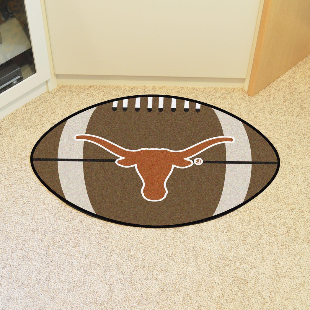 NCAA Football Mascot University of Texas 1'6" x 1'10" Rug - Thumbnail - Image 2