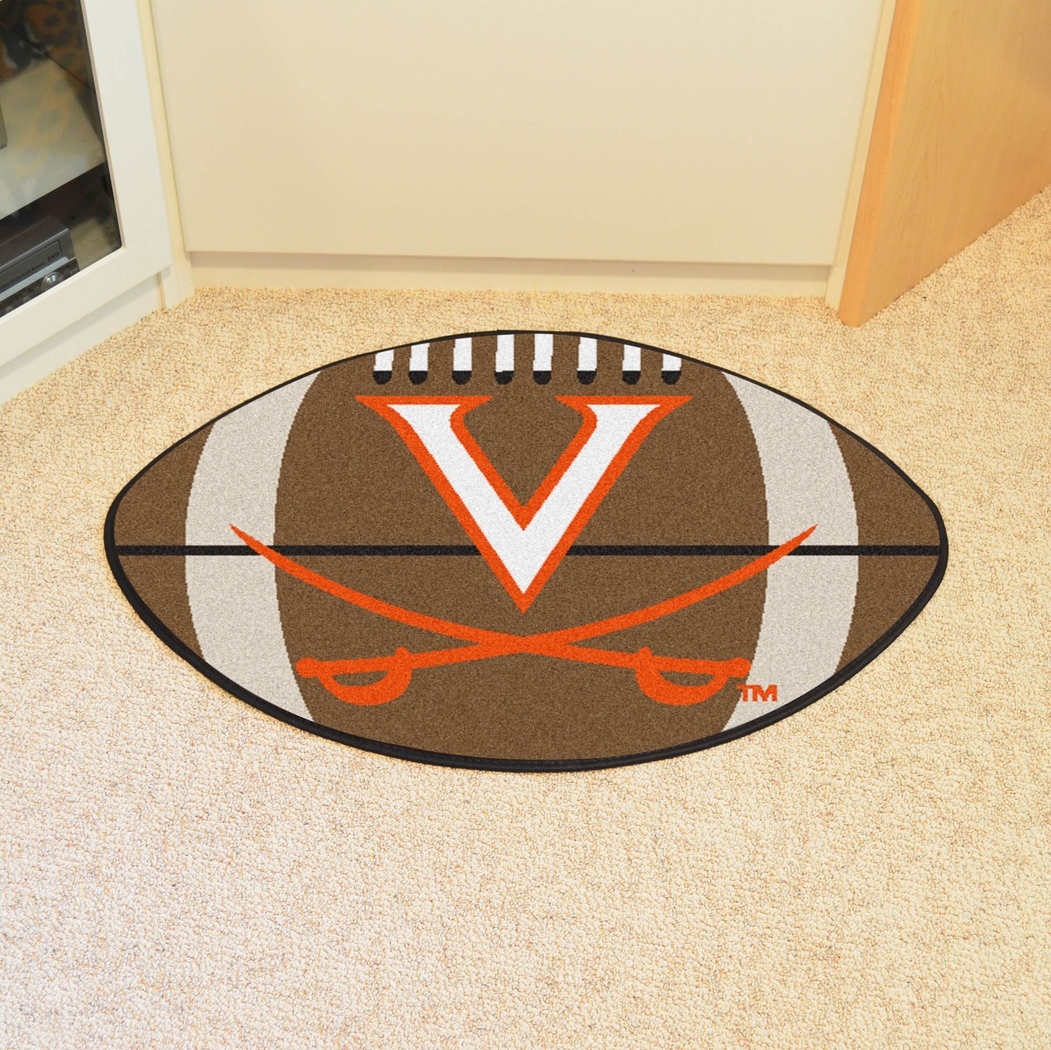 NCAA Football Mascot University of  Virginia 1'6" x 1'10" Rug - Thumbnail - Image 2