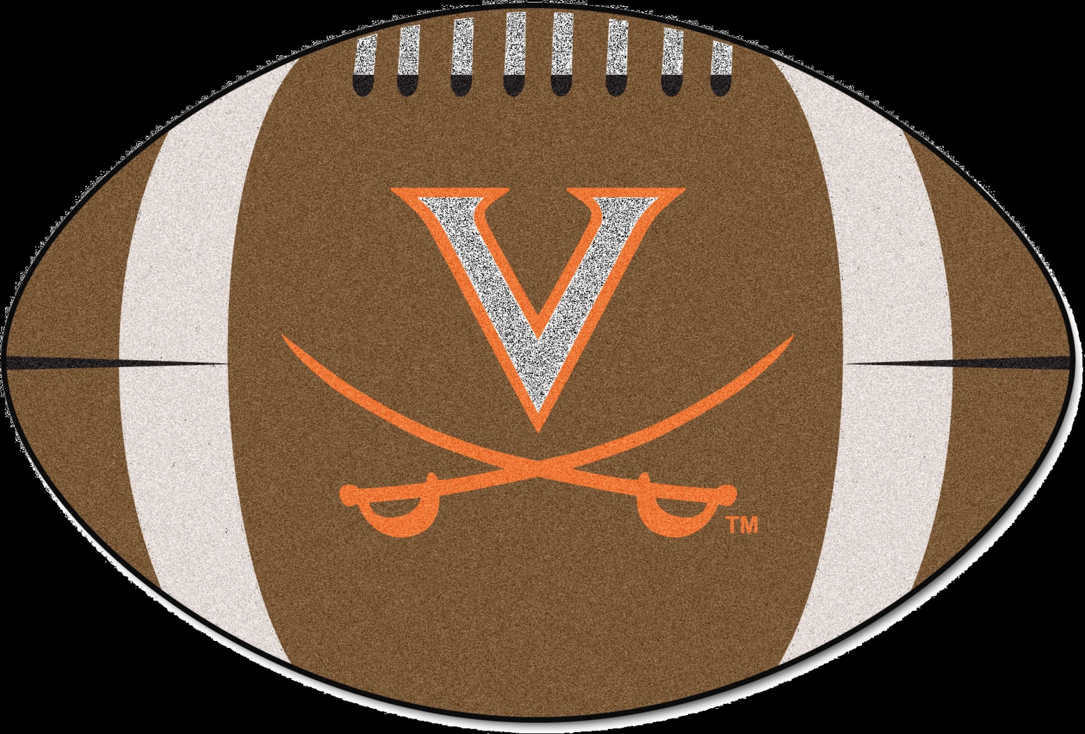 NCAA Football Mascot University of  Virginia 1'6" x 1'10" Rug - Thumbnail - Image 1