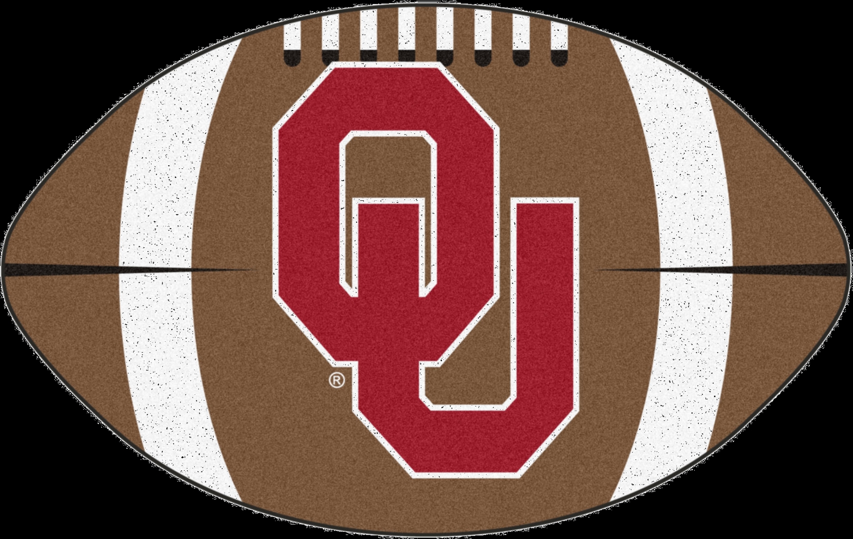 NCAA Football Mascot University Oklahoma 1'6"x 1'10" Rug - Thumbnail - Image 1