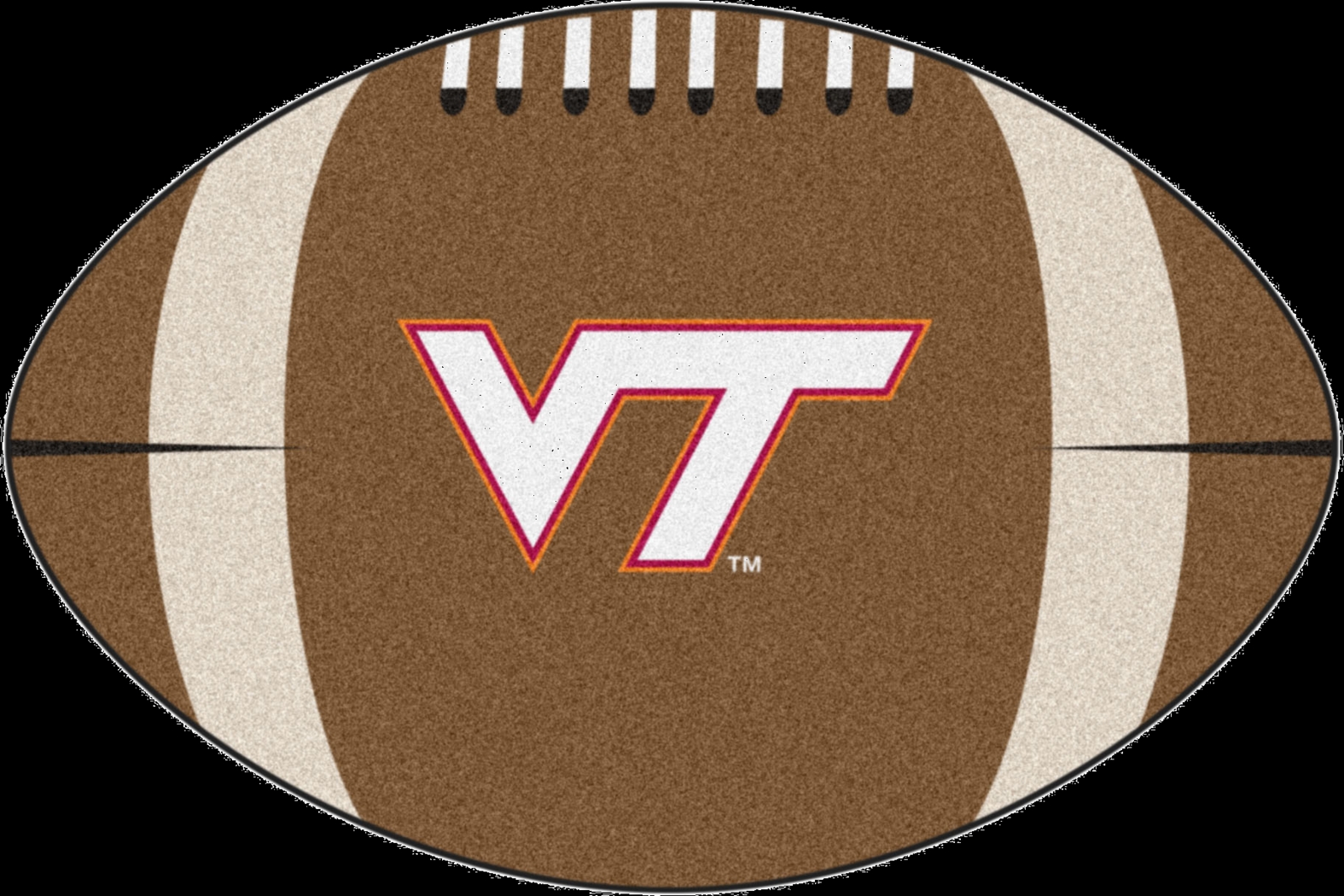 NCAA Football Mascot Virginia Tech 1'6" x 1'10" Rug - Thumbnail - Image 1