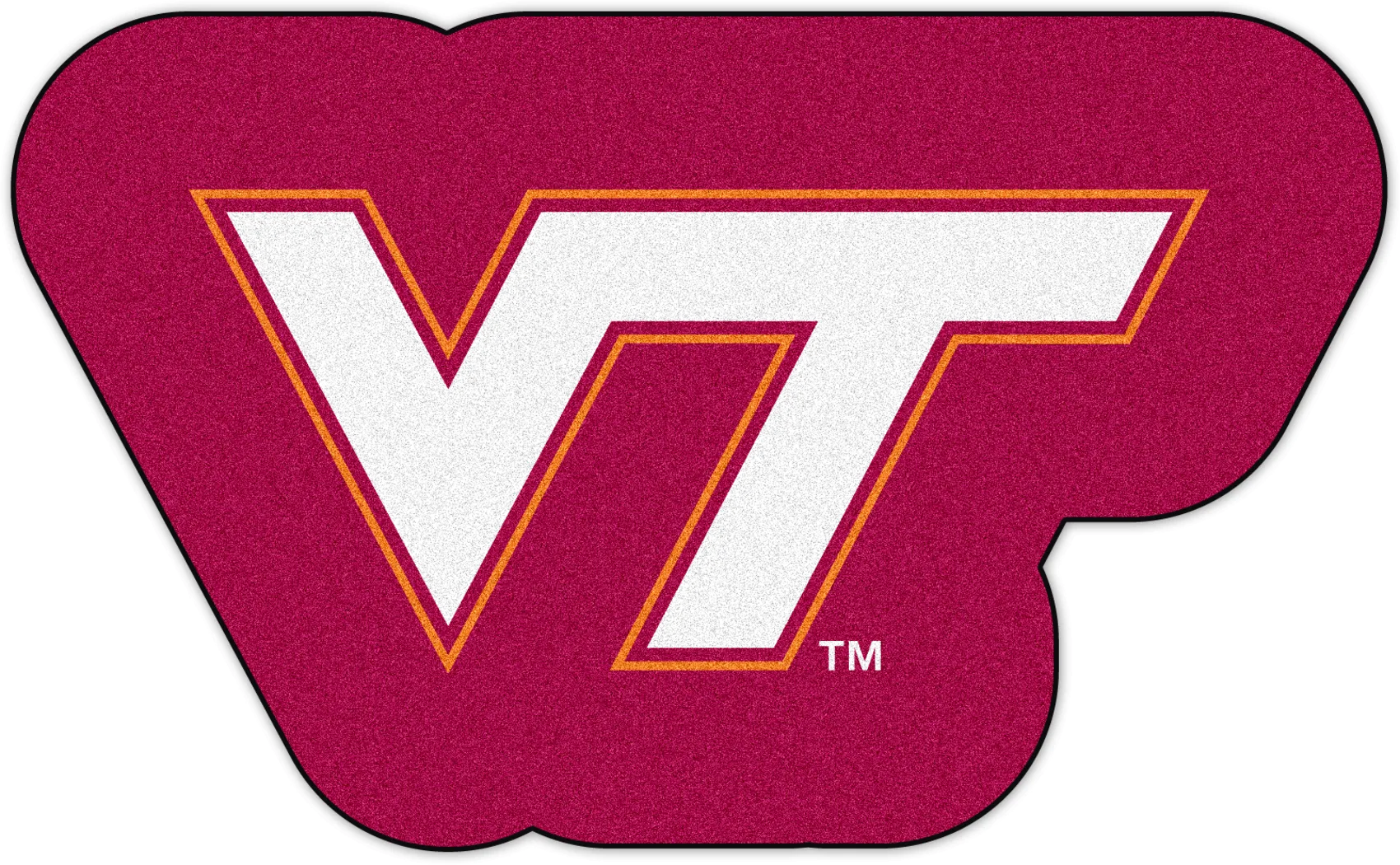 NCAA Football Mascot Virginia Tech 1'6" x 2" Rug - Thumbnail - Image 1