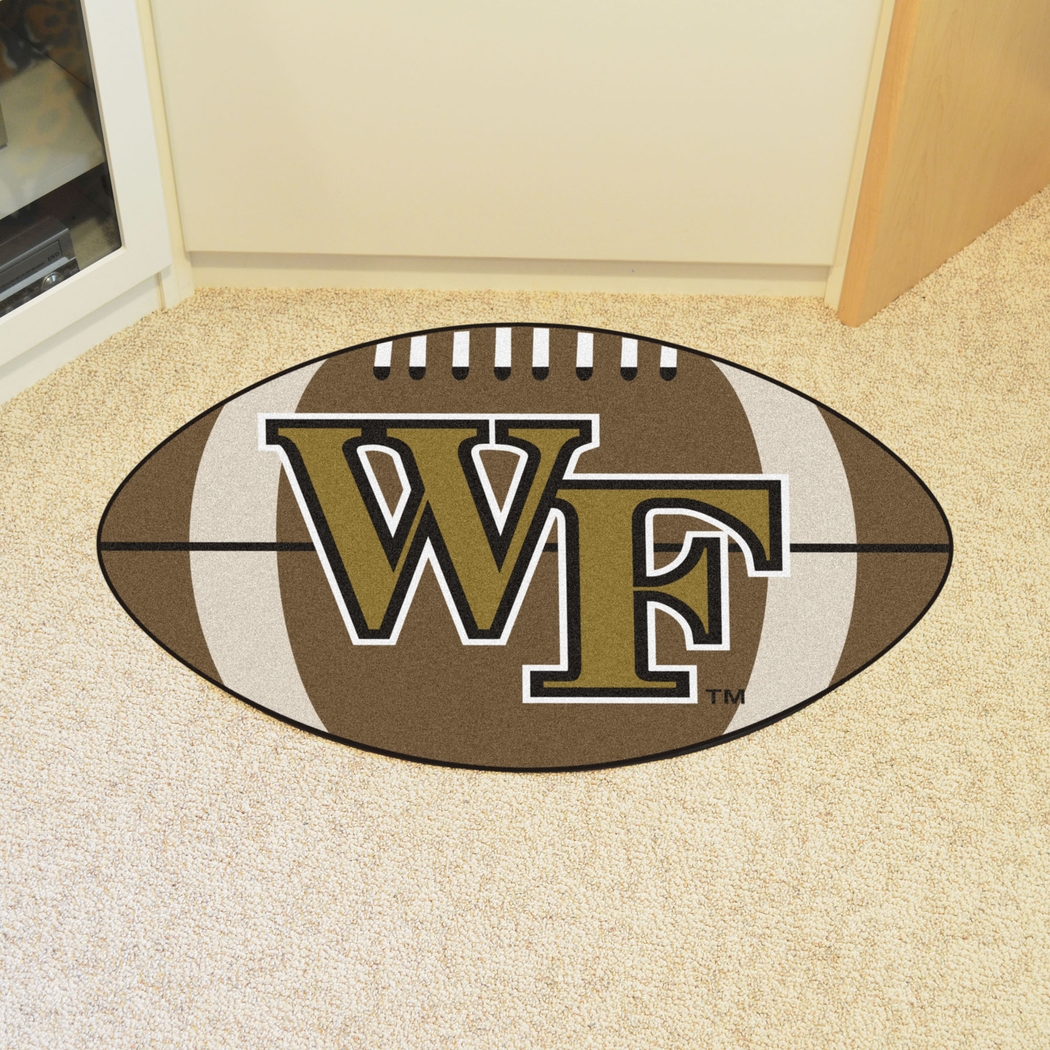 NCAA Football Mascot Wake Forest University 1'6" x 1'10" Rug - Thumbnail - Image 2