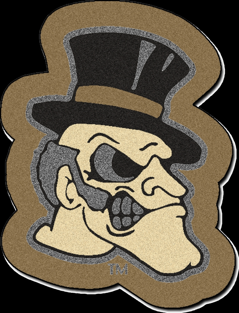 NCAA Football Mascot Wake Forest University 1'6" x 2' Rug - Thumbnail - Image 1