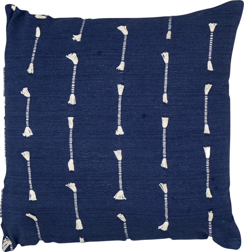 Ncube Dark Blue Accent Pillow - Thumbnail - Image 1