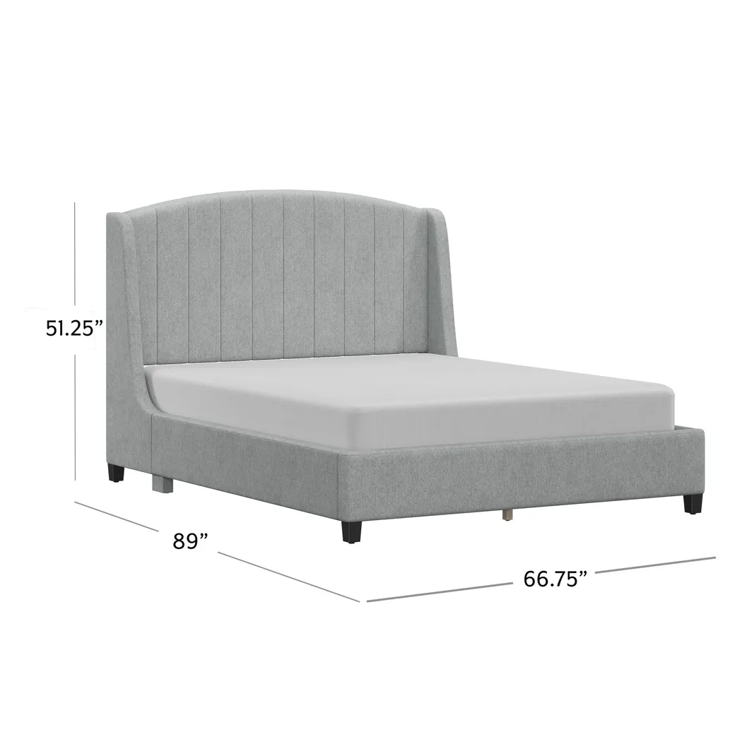 Neaera Gray Queen Bed - Thumbnail - Image 20