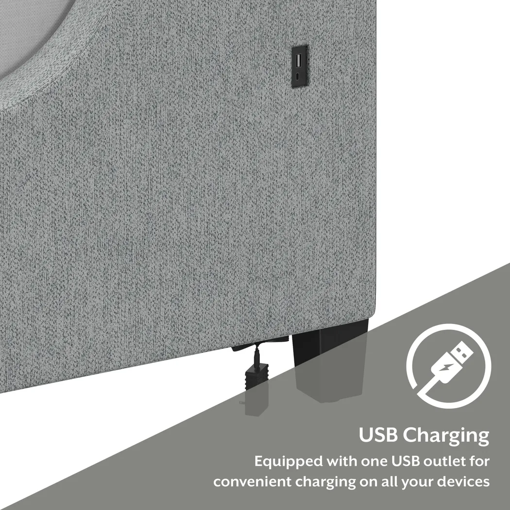 Neaera Gray Queen Bed - Thumbnail - Image 23