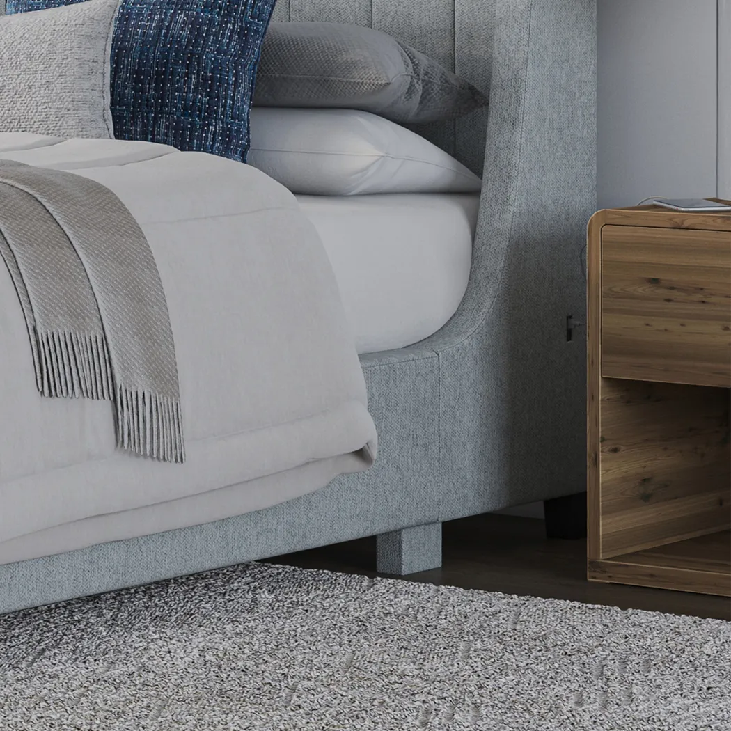Neaera Gray Queen Bed - Thumbnail - Image 24
