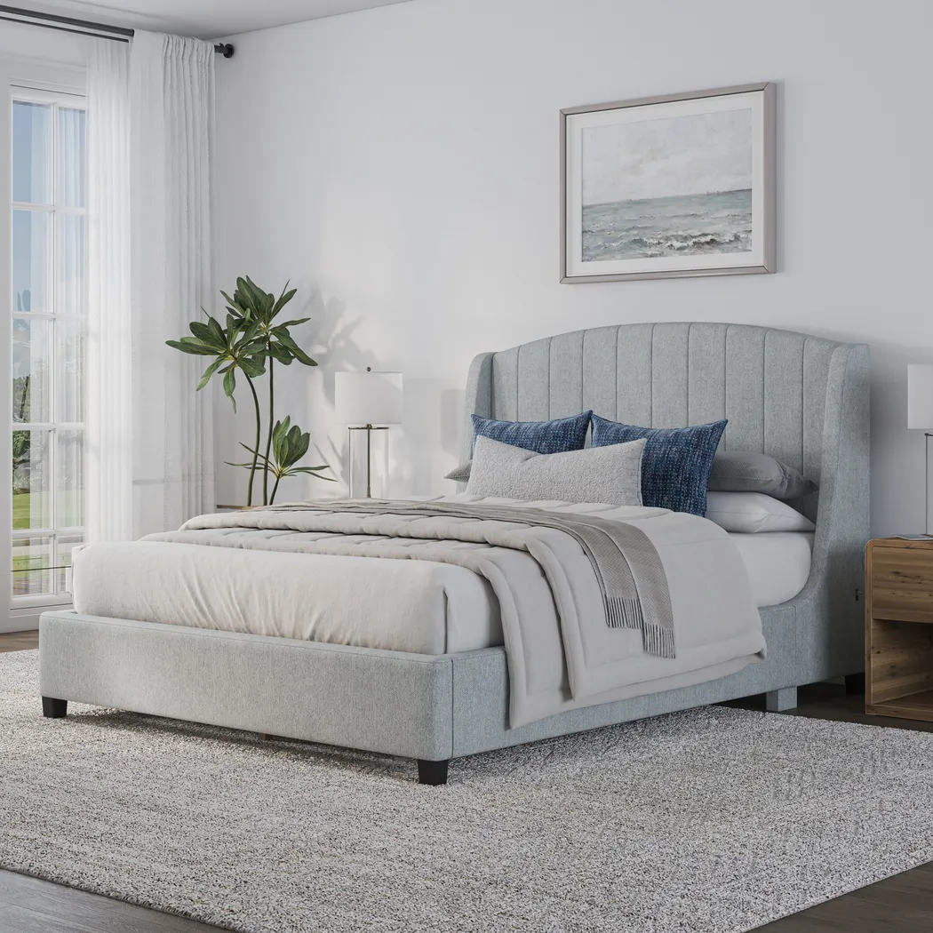 Neaera Gray Queen Bed - Thumbnail - Image 5