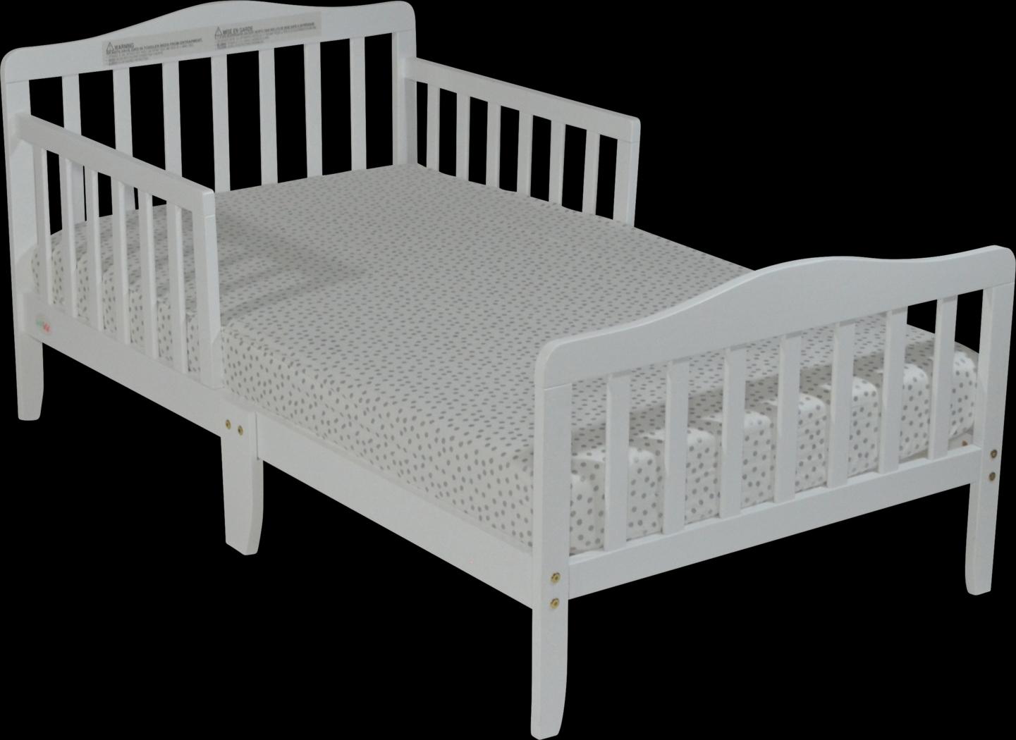 Kids Nealy White Toddler Bed - Thumbnail - Image 4