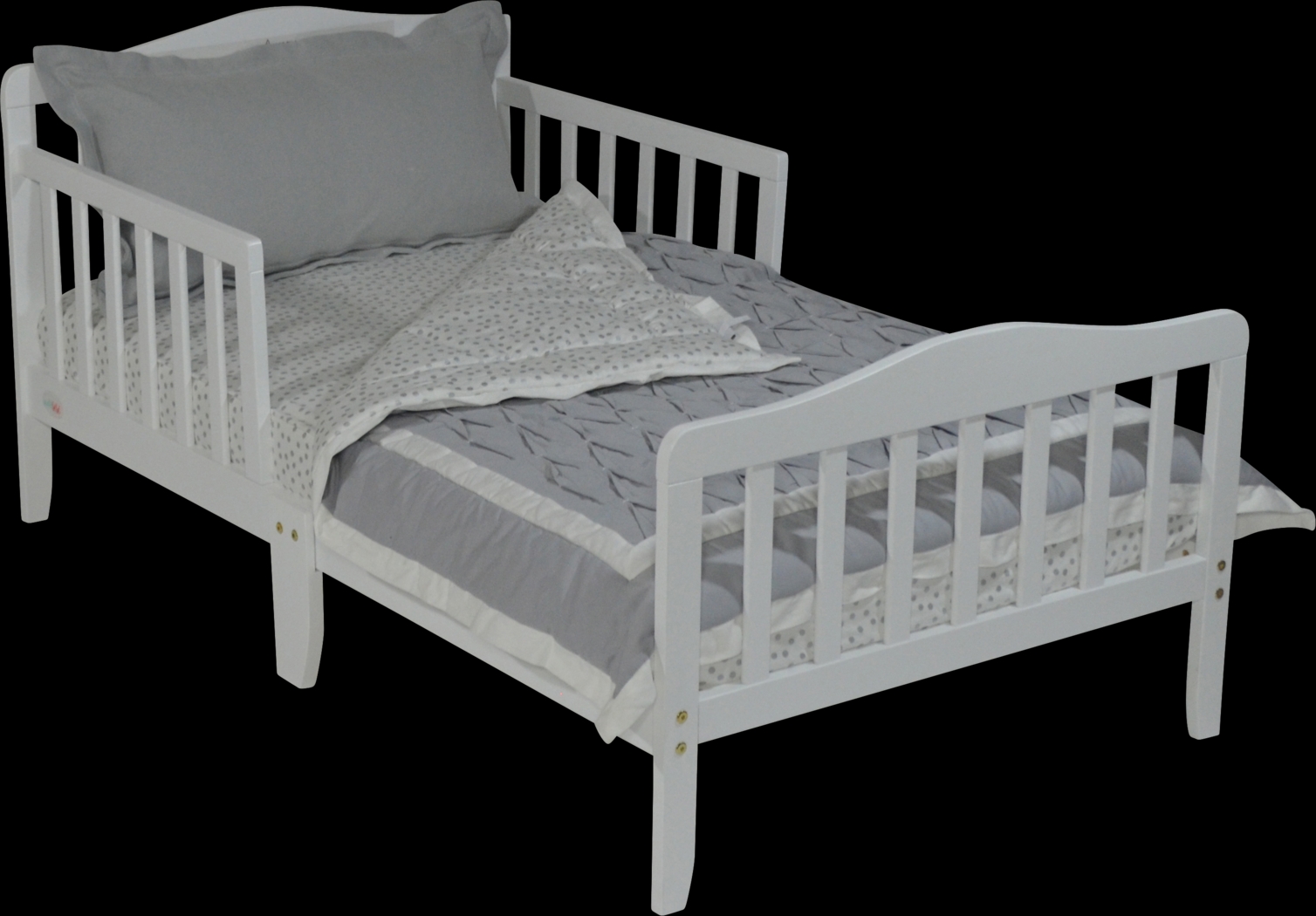 Kids Nealy White Toddler Bed - Thumbnail - Image 5