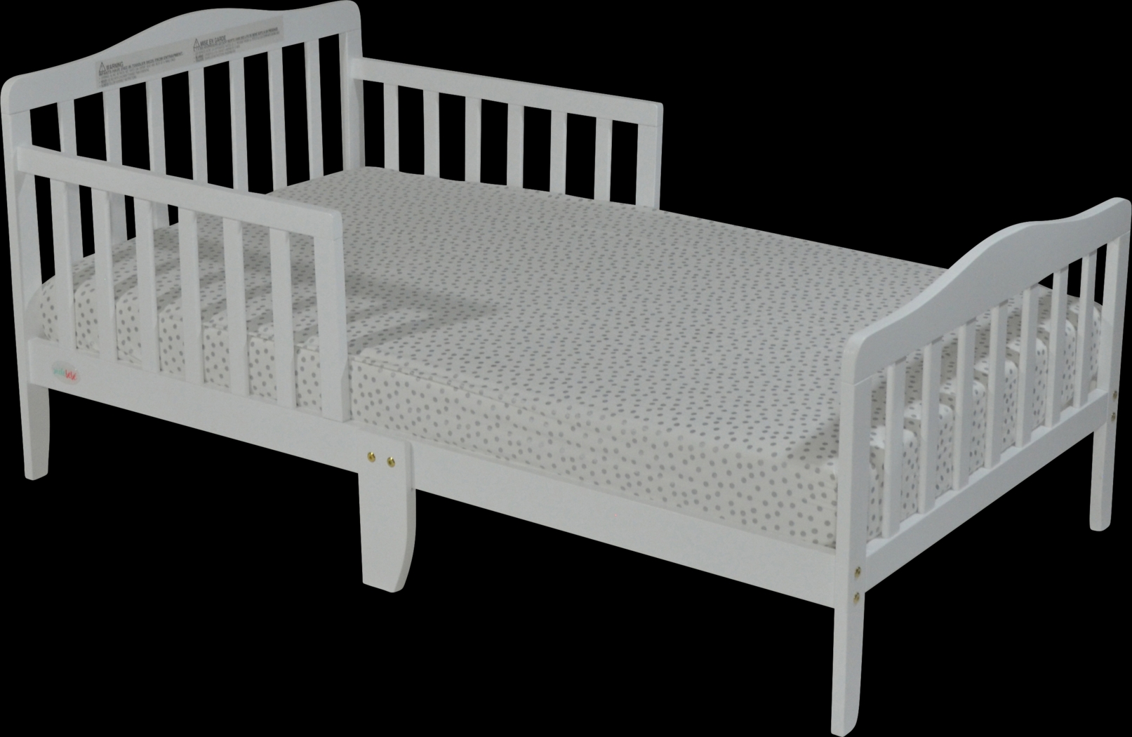 Kids Nealy White Toddler Bed - Thumbnail - Image 1