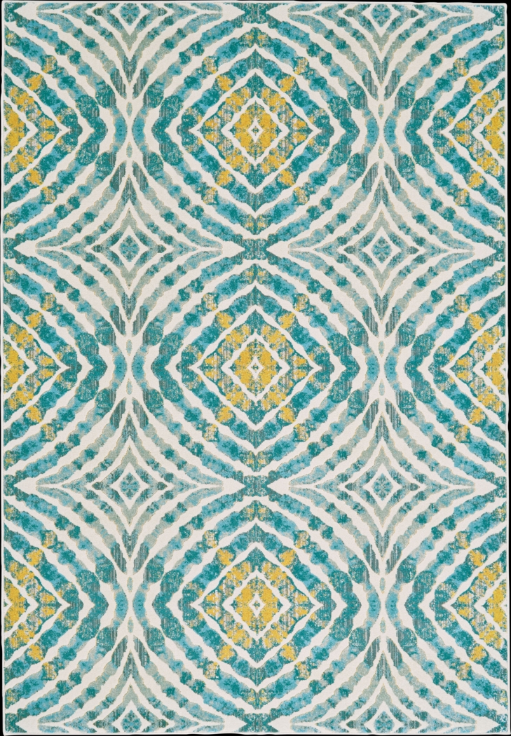 Neave Teal 5'3 x 7'6 Rug - Thumbnail - Image 1