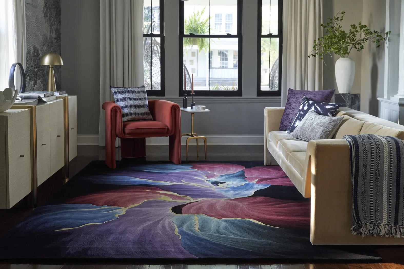 Nebula Black 8'6 x 11'6 Rug - Thumbnail - Image 6