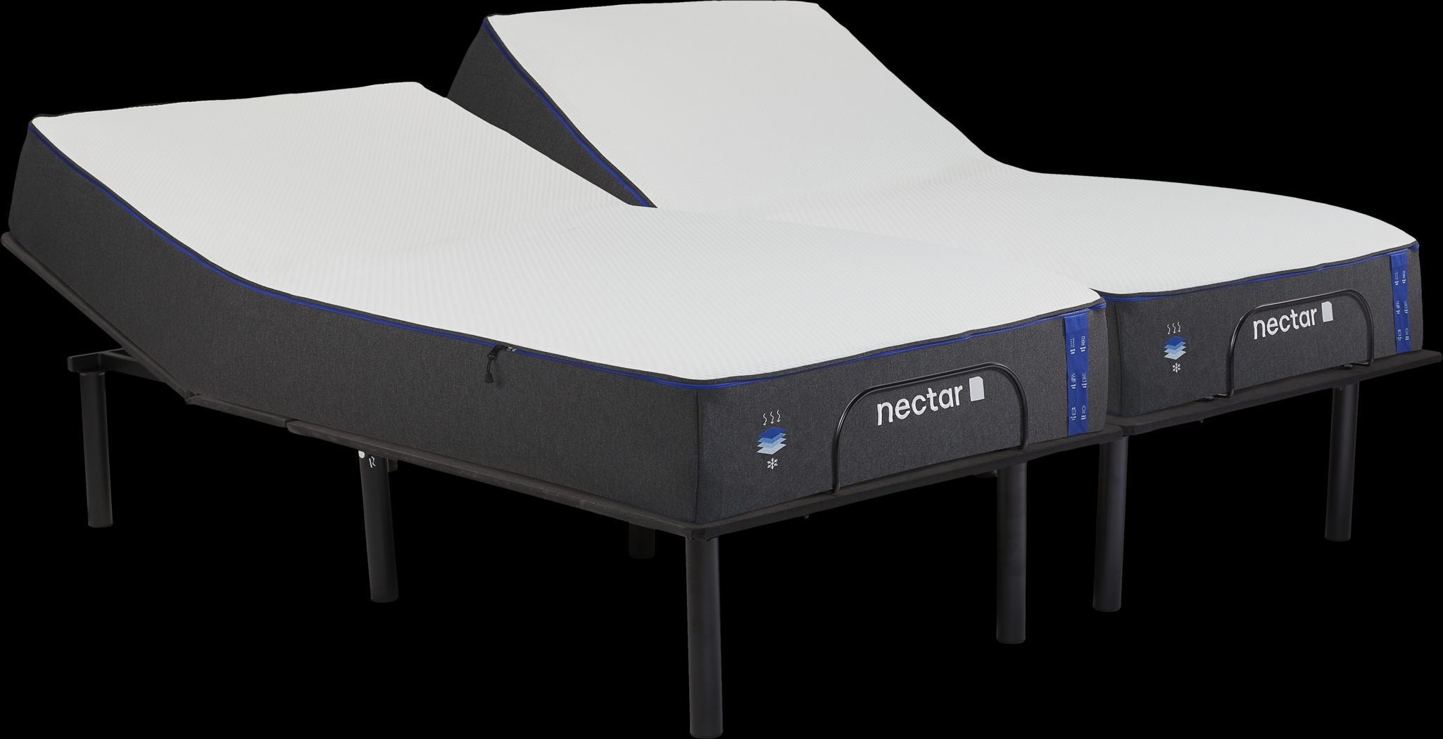 Nectar 3.0 Classic Split King Mattress with Head Up Only Base - Thumbnail - Image 1