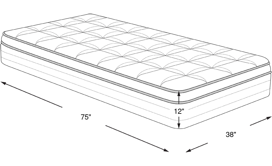 Dimension Image. Please refer to the Dimension Tab on this page for dimension details.