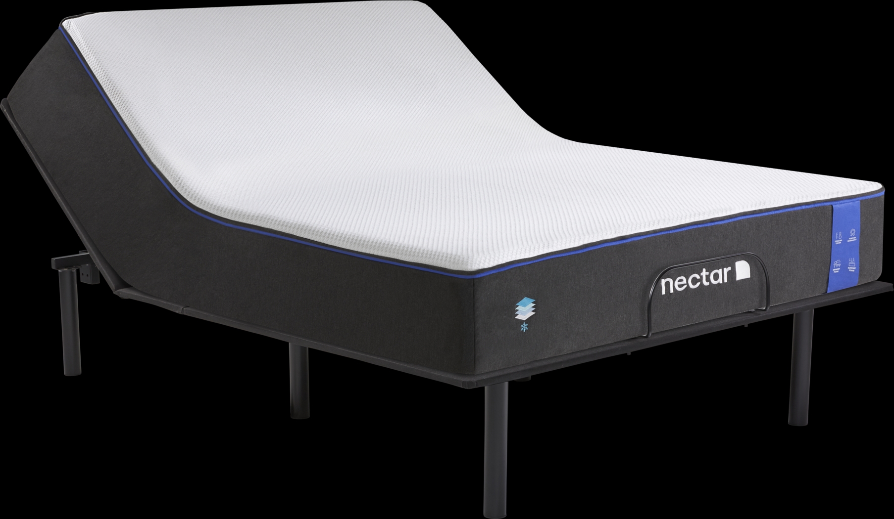 Nectar Classic 4.0 Queen Mattress with Head Up Only Base - Thumbnail - Image 1