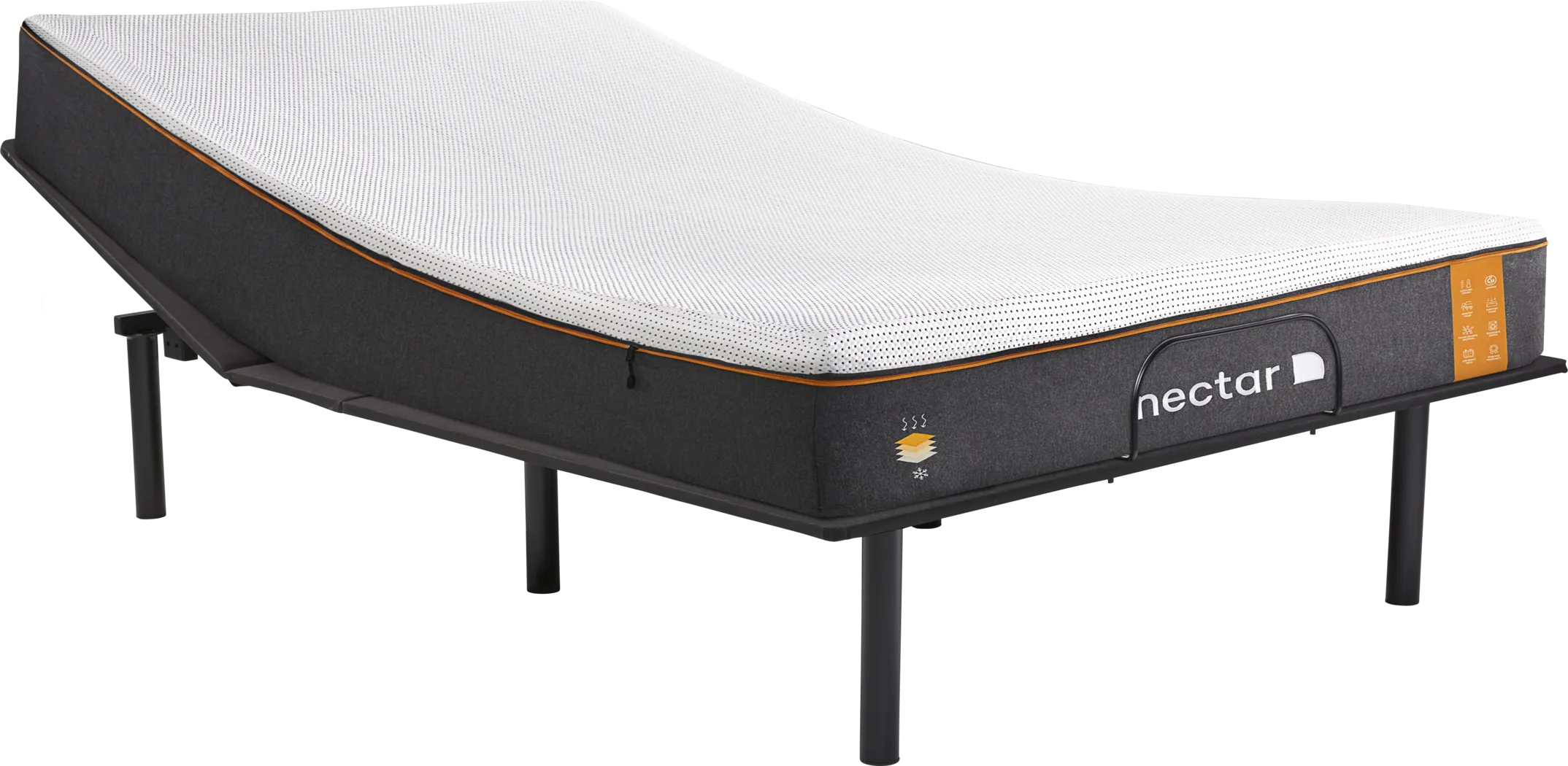 Nectar Premier Copper King Mattress with Head Up Only Base - Thumbnail - Image 1