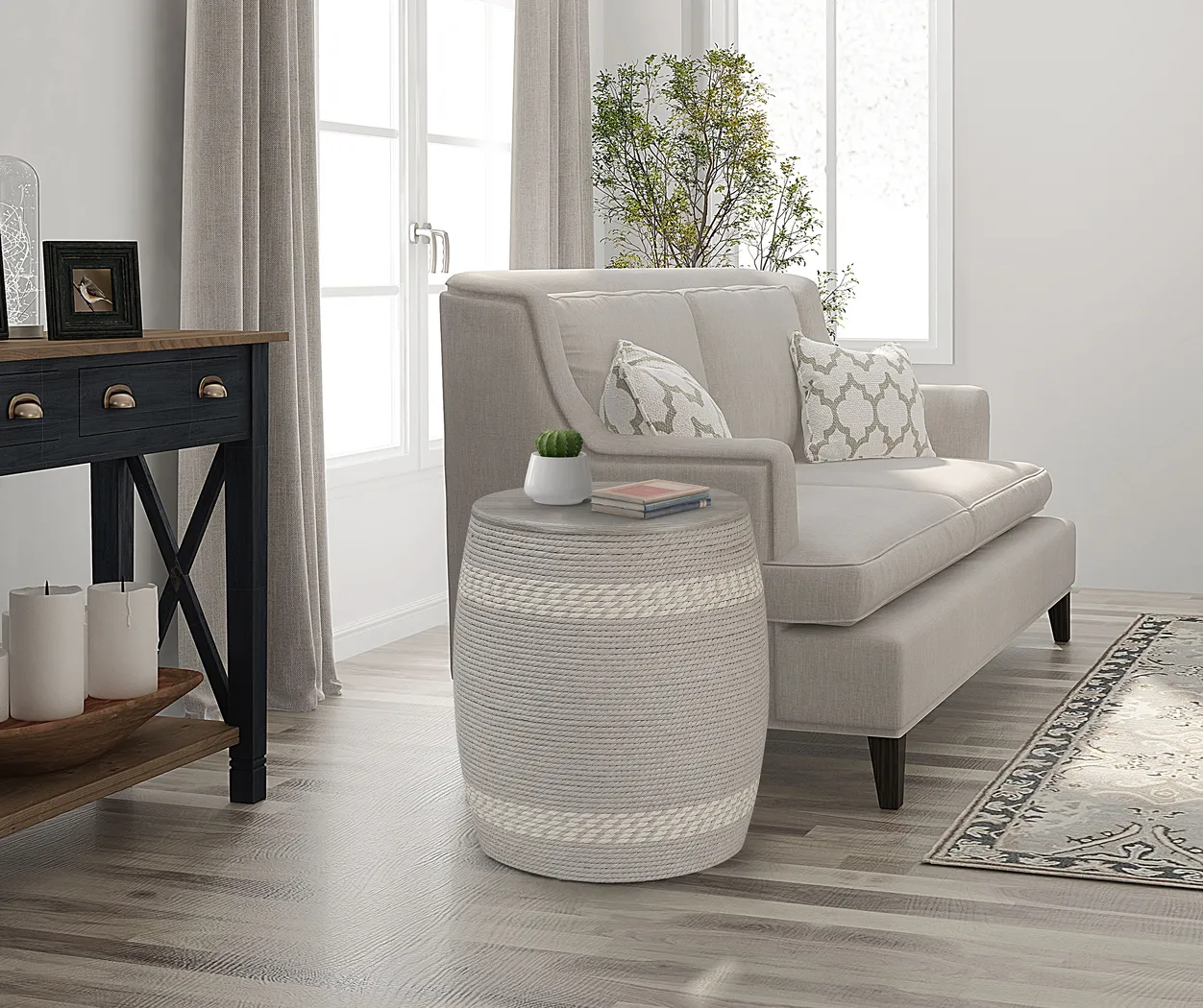 Nedali Gray End Table - Thumbnail - Image 2