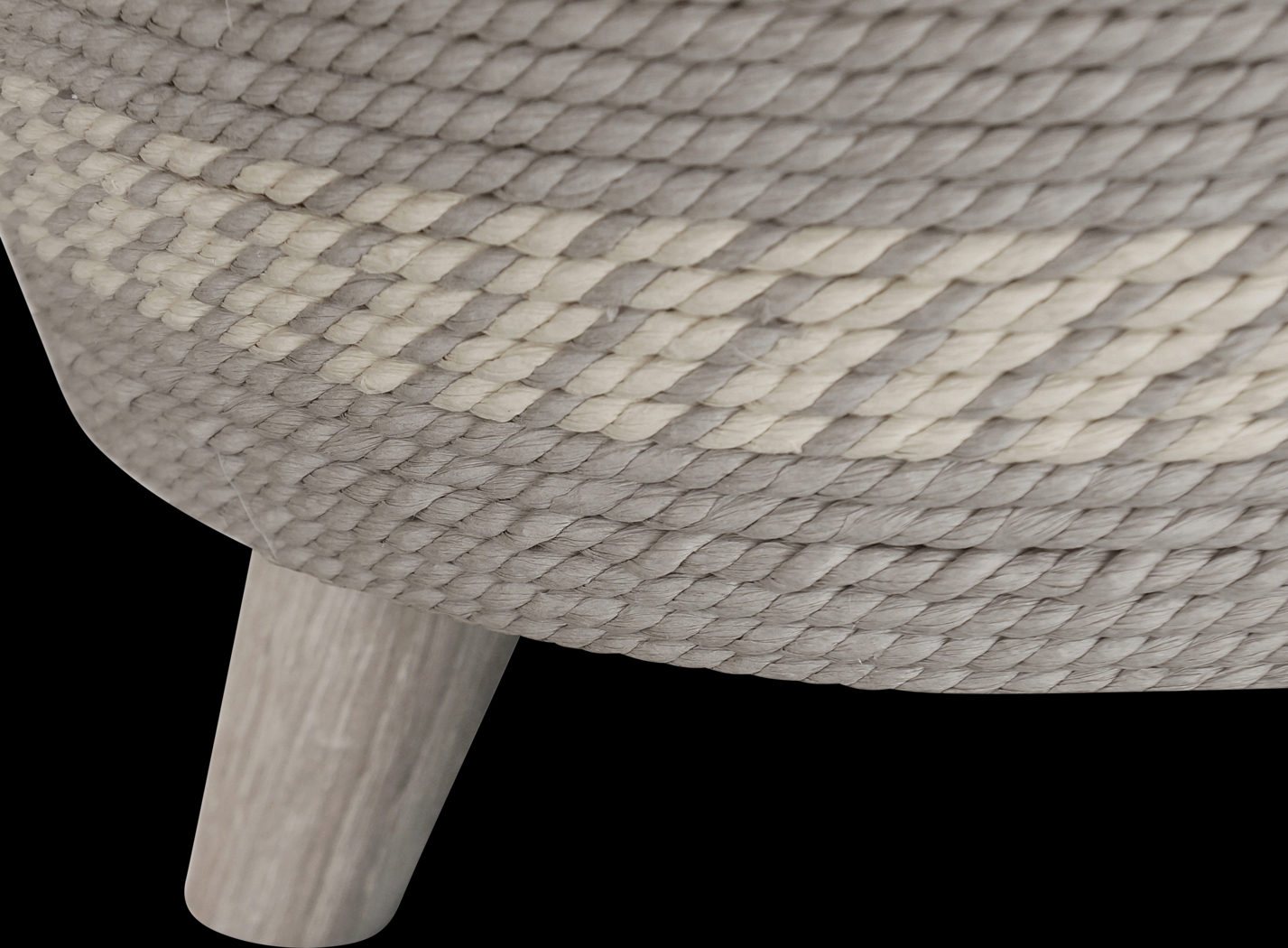 Nedali Gray Ottoman - Thumbnail - Image 6