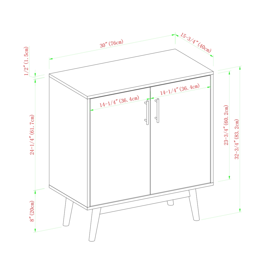 Nedwald White Accent Cabinet - Thumbnail - Image 6