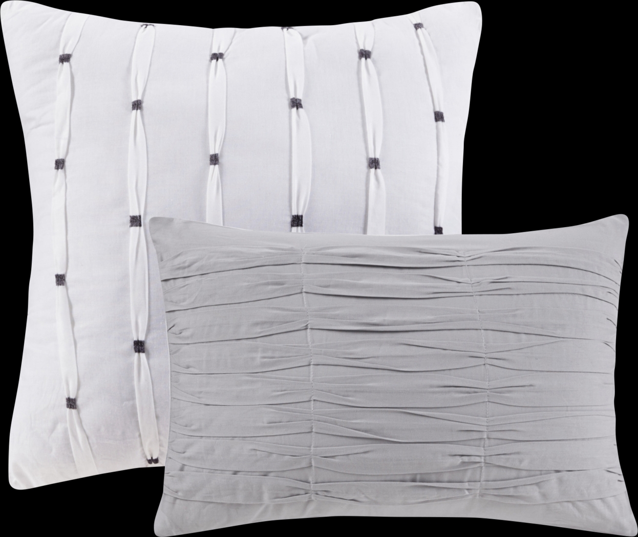 Neha Gray 5 Pc King Comforter Set - Thumbnail - Image 9