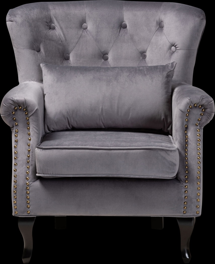 Nehalem Gray Accent Chair - Thumbnail - Image 3