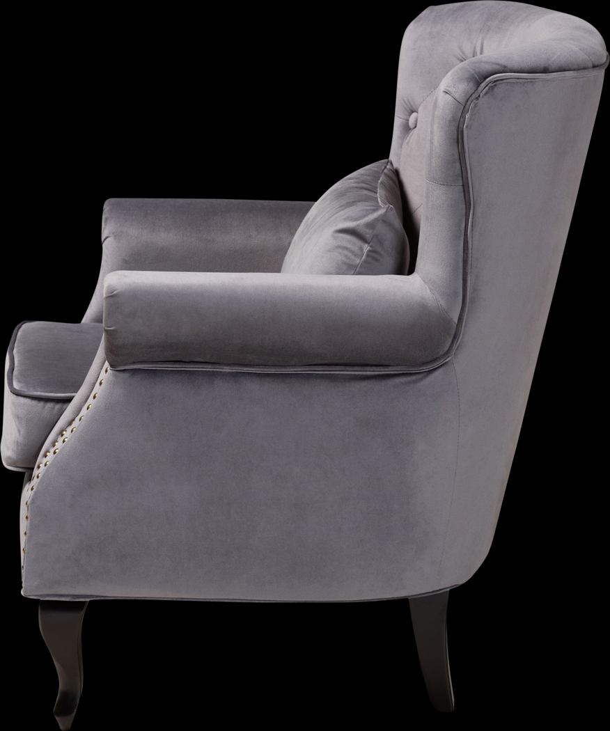 Nehalem Gray Accent Chair - Thumbnail - Image 4
